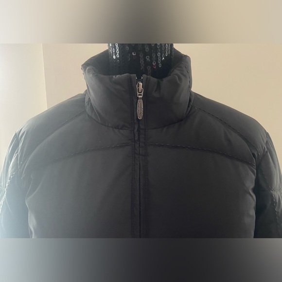 Eddie Bauer Black Down Filled Puffer Jacket Size Medium - Picture 2 of 16